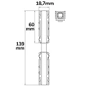 ISOLED Verbinder BENDABLE 45° - TRACK48 DALI aanstuurbaar, 4-polig, instelbaar, universeel, zwart