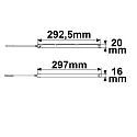 ISOLED Transformator TRACK48 FLAT - INLINE DRIVER 150W (ON-OFF) plat, schakelbaar, zwart