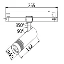 ISOLED 3-fase spot 12W - 20°-55° (DALI) stijf, DALI aanstuurbaar, focusseerbaar IP20, dimbaar