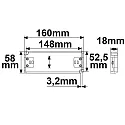 ISOLED LED besturingsprogramma IP20 - 48V - 0-60W SELV plat, spanningsconstante, schakelbaar