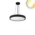 pendant luminaire COLOR SWITCH ROUND - Ø 40CM CCT Switch, UGR < 19, multipower IP20, black dimmable
