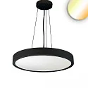 pendant luminaire COLOR SWITCH ROUND - Ø 80CM CCT Switch, UGR < 19, multipower IP42, black dimmable