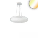 pendant luminaire COLOR SWITCH ROUND - Ø 40CM CCT Switch, UGR < 19, multipower IP42, white dimmable