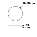 ISOLED pendant luminaire COLOR SWITCH ROUND - Ø 40CM CCT Switch, UGR < 19, multipower IP42, white dimmable