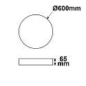 ISOLED pendant luminaire COLOR SWITCH ROUND - Ø 60CM CCT Switch, UGR < 19, multipower IP42, white dimmable