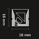 ISOLED Volledig gesiliconiseerde ledstrip NEONPRO927 CUSTOM TWIST+BEND B16H16 2-polig