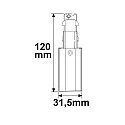 ISOLED Voeding SURFACE (DALI) - SIDE FEED DALI aanstuurbaar, beschermingsgeleider rechts