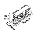 3-fase lengteconnector SURFACE (DALI) DALI aanstuurbaar, elektrisch