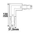 ISOLED 3-fase L-connector SURFACE (DALI) DALI aanstuurbaar, beschermingsgeleider buiten