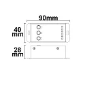 ISOLED Dimmer RADIO MESH MULTI-PWM, 1-CH, 12-24V DC 12-20A 1 Kanaal, met schakelknop, Sys-Pro aanstuurbaar