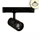 3-phase spot 8W - 20°-55° DIM swivelling, 2-pole, focusable IP20, black dimmable