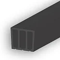 Draagprofiel CONRETE INLAY (DIVE24), zwart