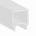 toebehoren Profiel omslag COVER63 OPAL+ U-SHAPE (LAMP30 V1 + V2), opaal 300cm