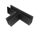 T-connector CORNER 90° HORIZONTAL - TRACK48 SURFACE isolated, mechanical, horizontal, black