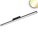 3-fase armatuur LINEAR 120CM stijf, CCT Switch, schakelbaar, multipower, prismatisch IP20, wit 