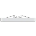 ISOLED Opbouw-/inbouwarmatuur FLEX PRO 300X300 CCT Switch, instelbaar IP44, wit dimbaar