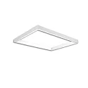 Stroomrail TRACK48 H50 / 59.2 X 89.2CM (EMTPTY FRAME) hoekig, zonder inzetstukken, wit