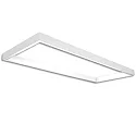 Stroomrail TRACK48 H50 / 50 X 119.2CM (EMTPTY FRAME) hoekig, zonder inzetstukken, wit