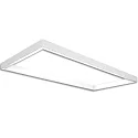 Stroomrail TRACK48 H50 / 59.2 X 119.2CM (EMTPTY FRAME) hoekig, zonder inzetstukken, wit
