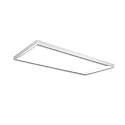Stroomrail TRACK48 H50 / 59.2 X 150CM (EMTPTY FRAME) hoekig, zonder inzetstukken, wit
