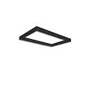Stroomrail TRACK48 H50 / 50 X 80CM (EMTPTY FRAME) hoekig, zonder inzetstukken, zwart