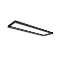 Stroomrail TRACK48 H50 / 32 X 150CM (EMTPTY FRAME) hoekig, zonder inzetstukken, zwart