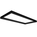 Stroomrail TRACK48 H50 / 59.2 X 119.2CM (EMTPTY FRAME) hoekig, zonder inzetstukken, zwart