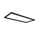 Stroomrail TRACK48 H50 / 59.2 X 150CM (EMTPTY FRAME) hoekig, zonder inzetstukken, zwart