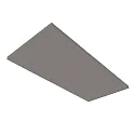ACUOSTIC ABSORBER H25 / 50 X 119.2CM, grijs