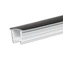 toebehoren Profiel omslag FLEX-COVER10 TWIST+BEND, opaal, zwart 500cm