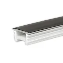 toebehoren Profiel omslag FLEX-COVER16 TWIST+BEND, opaal, zwart 2000cm
