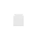 ISOLED Eindkap TRACK48 FLAT H25 2 stuks, met omslag, wit
