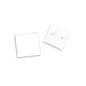 Eindkap TRACK48 FLAT H25 2 stuks, met omslag, wit