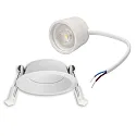 ISOLED Inbouwspot BACK68 draaibaar IP20, wit dimbaar