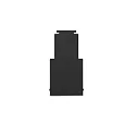 ISOLED Eindkap TRACK48 H50 2 stuks, met omslag, zwart