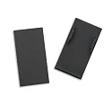 Eindkap TRACK48 H50 2 stuks, met omslag, zwart