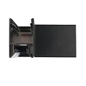 ISOLED L-connector HALON 1-fold, black