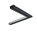 ISOLED Hoeklamp op rail TRACK48 verticaal IP20, zwart dimbaar