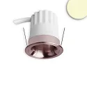recessed spotlight BACK32 round, set back IP20, rose gold dimmable