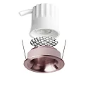 ISOLED Inbouwspot BACK32 rond, set terug IP20, roségoud dimbaar