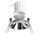 ISOLED Inbouwspot BACK45 rond, set terug IP20, chroom dimbaar