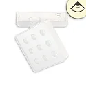 3-phase spot MATRIX DALI square, UGR < 19, with lens optics, on/off, cardanic swivelling IP20, white dimmable
