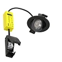 ISOLED Inbouwspot SPHERE-68 draaibaar IP54, zwart dimbaar