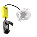 ISOLED Inbouwspot SPHERE-68 draaibaar IP54, wit dimbaar