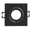 mounting frame MR11/GU10 MINI SPOT square, swivelling, black