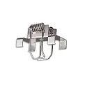ISOLED Montageklem Z62 SURF12 BORDERLESS FLAT, zilver
