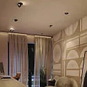 ISOLED recessed luminaire SPHERE swivelling, rotatable IP54, gold, black dimmable 10W 500lm 2700K CRI 90-100