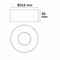 ISOLED Opbouw armatuur SPHERE IP54, goud, zwart dimbaar