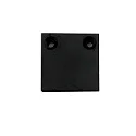 end cap EC 132 CURTAIN 10 ONE FLAT 2 pcs., black