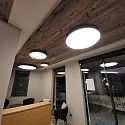 ISOLED ceiling luminaire DN800 DALI DALI controllable, CCT Switch IP44, black dimmable